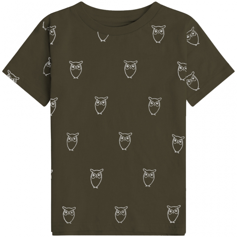 Eulen Kinder T-Shirt - grün